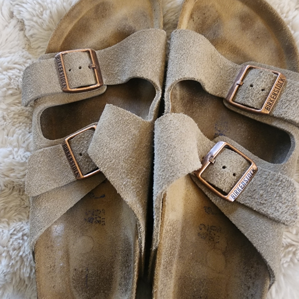 Birkenstock Brown Suede Footbed